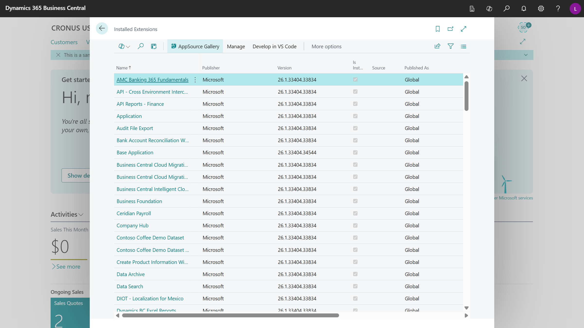 Advanced Allocations Installation