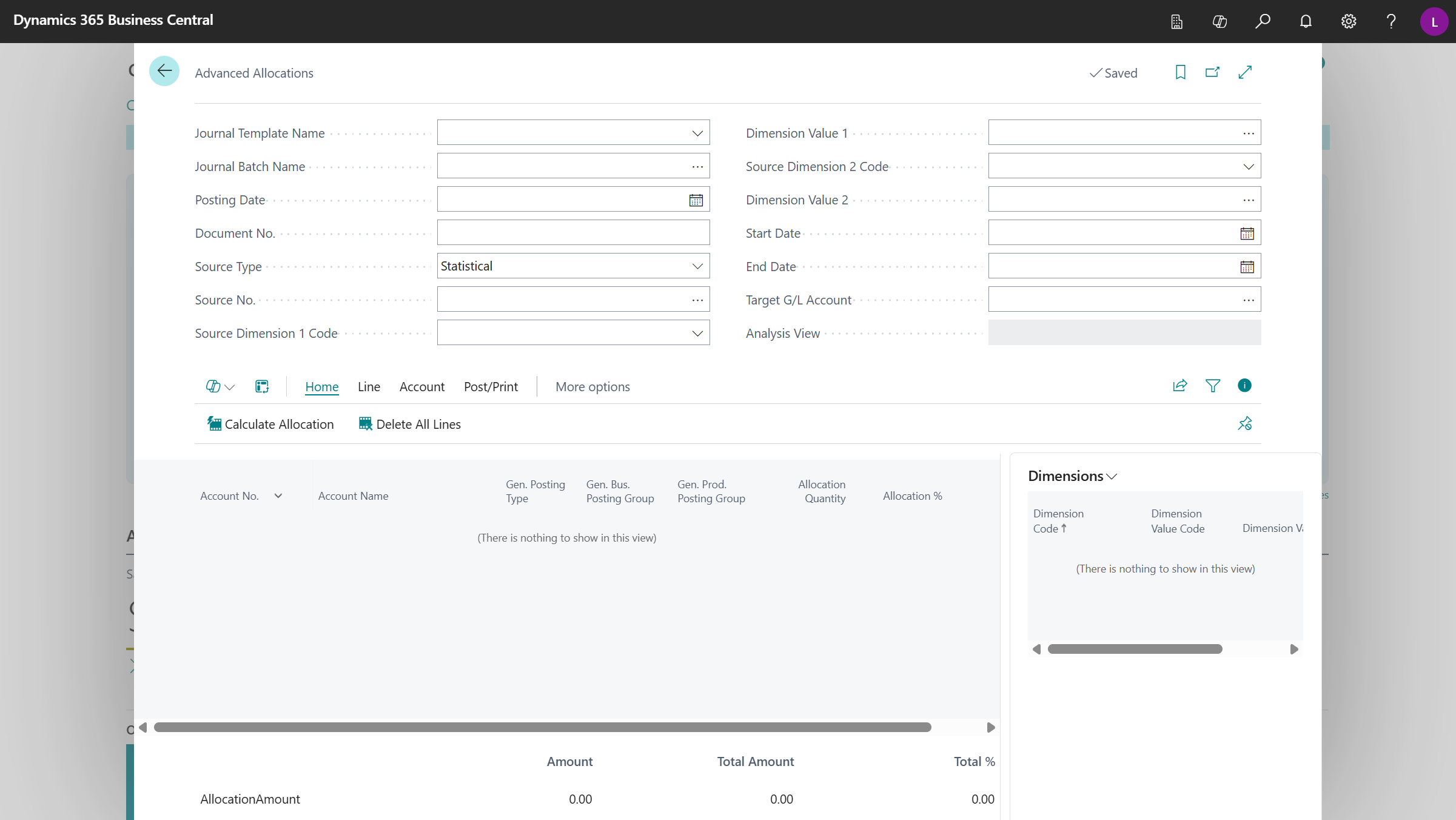 Advanced Allocations Installation