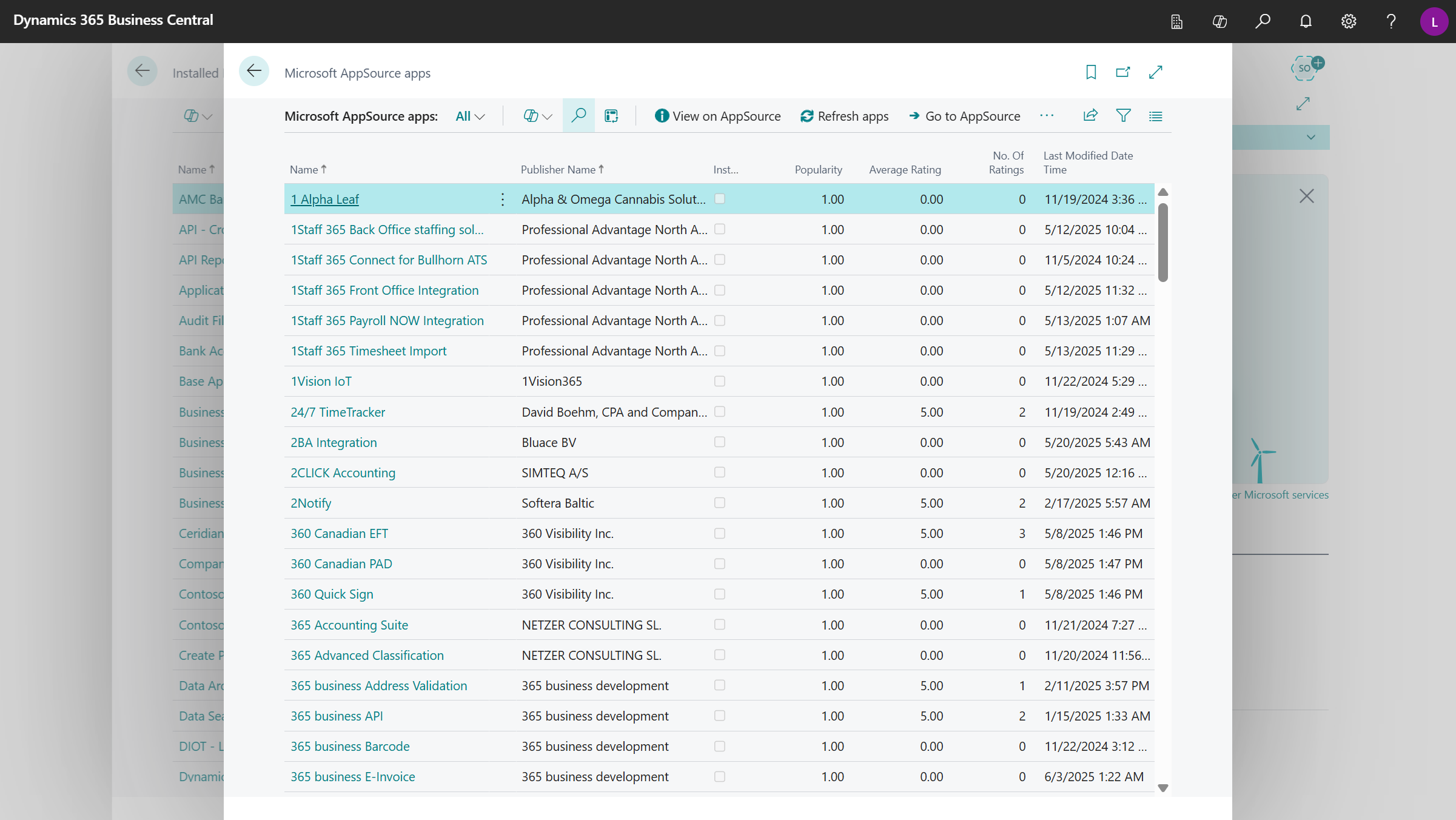 Advanced Allocations Installation