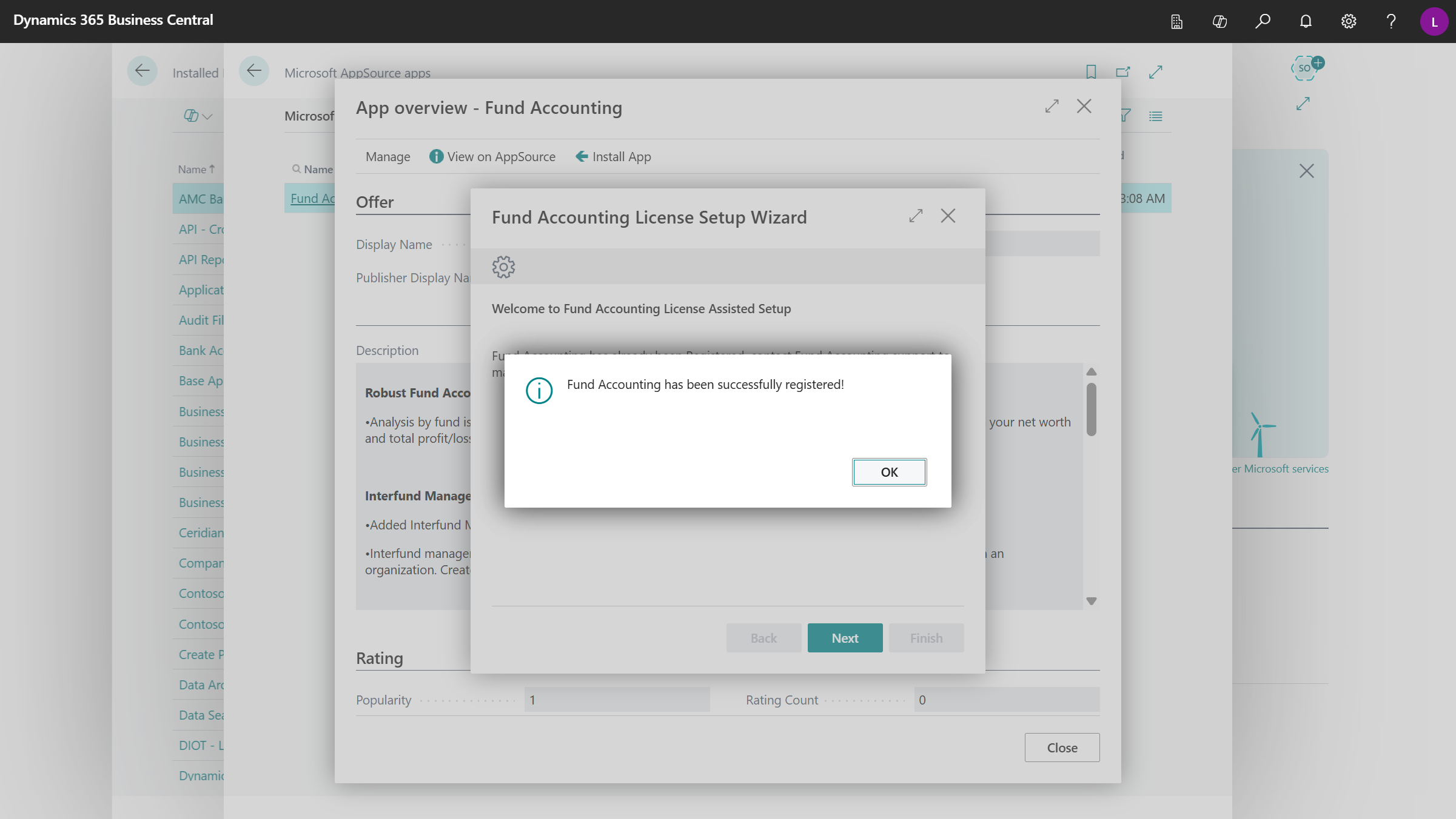 Fund Accounting Installation