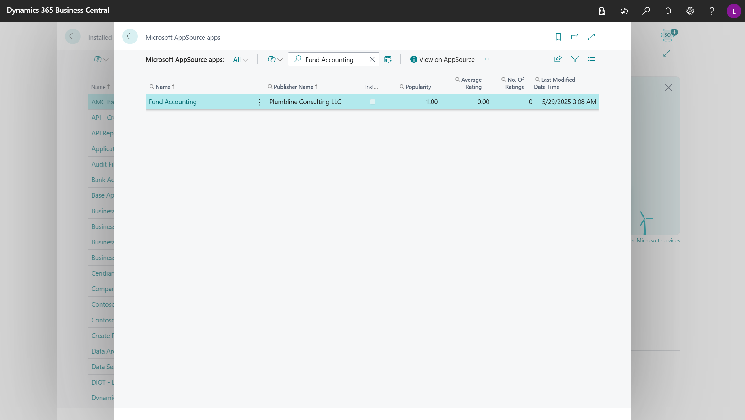Fund Accounting Installation